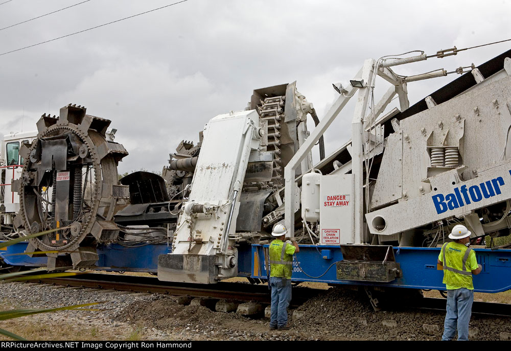 Balfour Beatty Rail Undercutter on the FEC